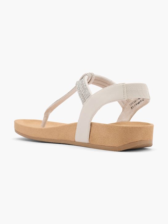 Graceland Sandalen-Zehentrenner Offwhite 62484 3
