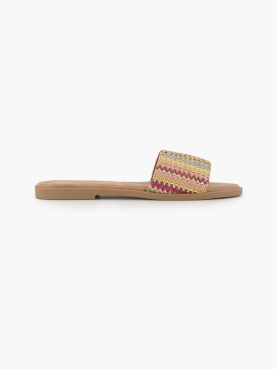Catwalk Flache Pantolette Multicolor 82370 1