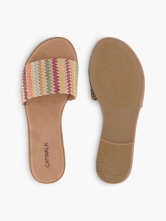 Catwalk Flache Pantolette Multicolor 82370 3