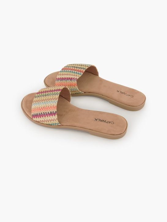 Catwalk Flache Pantolette Multicolor 82370 4