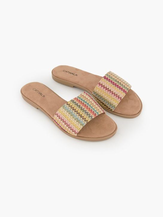 Catwalk Flache Pantolette Multicolor 82370 5