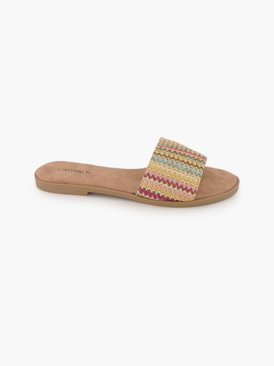 Catwalk Flache Pantolette Multicolor 82370 6