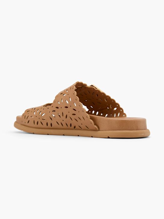 Catwalk Flache Pantolette Cognac 82398 3