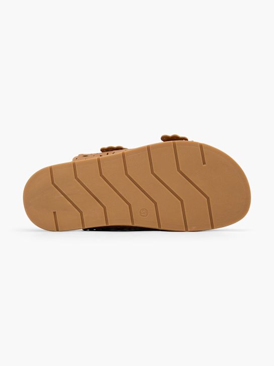 Catwalk Flache Pantolette Cognac 82398 4
