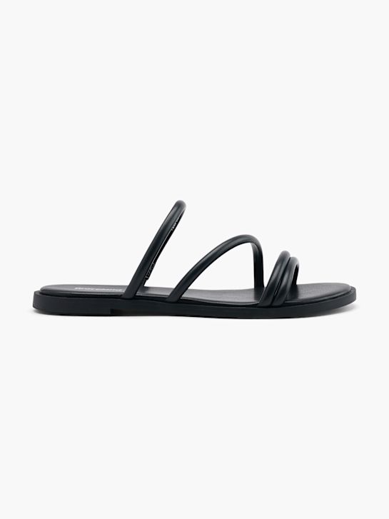 Graceland Flache Pantolette Schwarz 68956 1