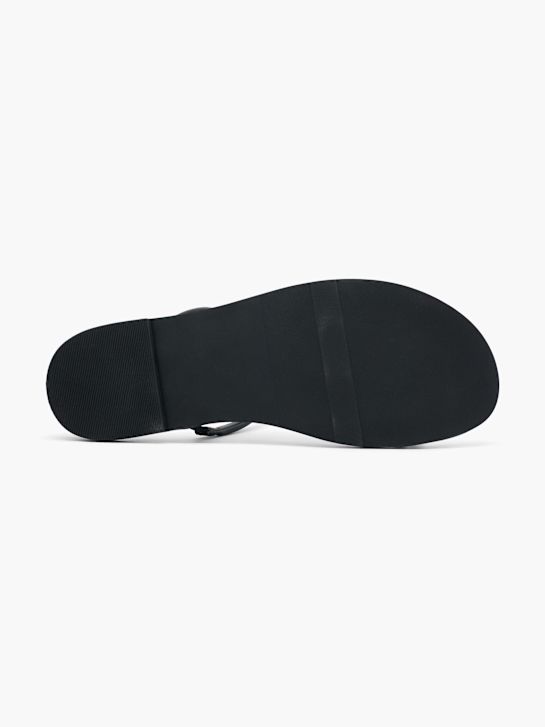 Graceland Flache Pantolette Schwarz 68956 4