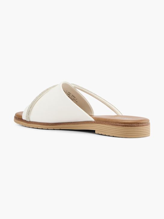 Graceland Flache Pantolette Weiss 68957 3