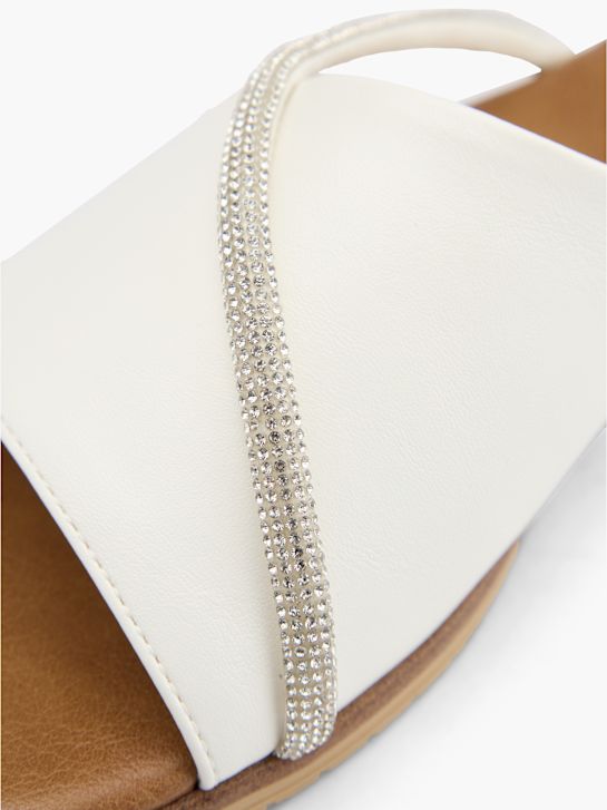 Graceland Flache Pantolette Weiss 68957 5