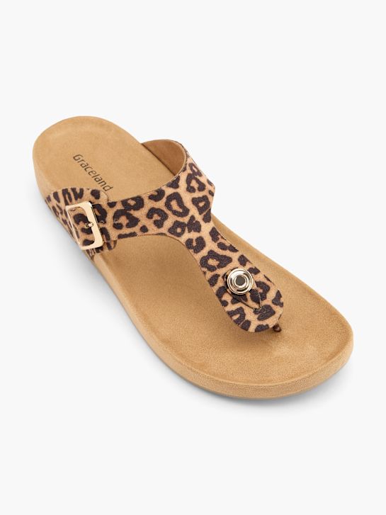 Graceland Pantoletten-Zehentrenner Beige 68962 2