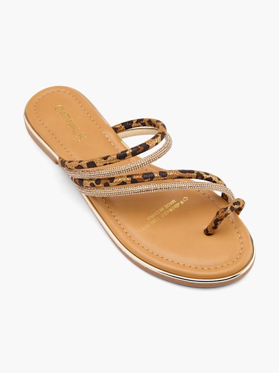 Catwalk Pantoletten-Zehentrenner Beige 69357 2
