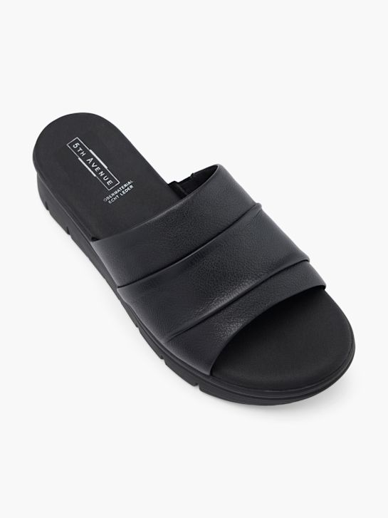 5th Avenue Claquettes Noir 74755 2
