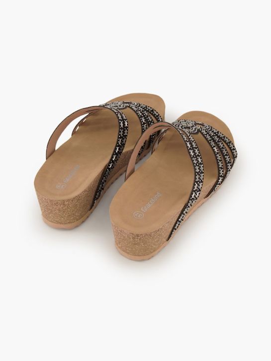 Graceland Flache Pantolette Schwarz 82795 4