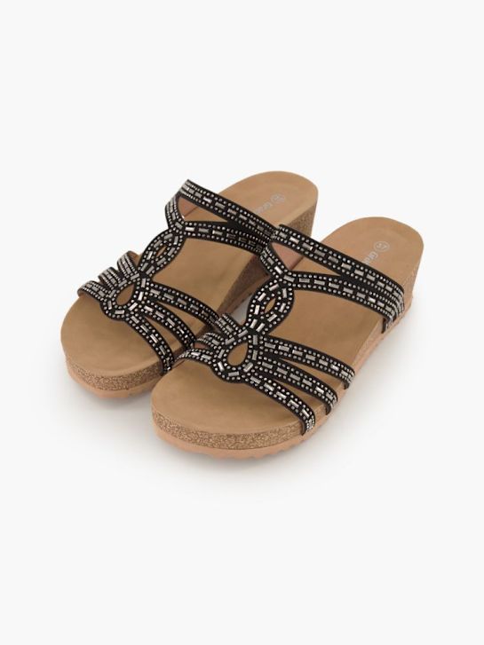 Graceland Flache Pantolette Schwarz 82795 5