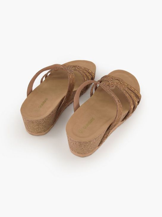 Graceland Flache Pantolette Braun 82798 4