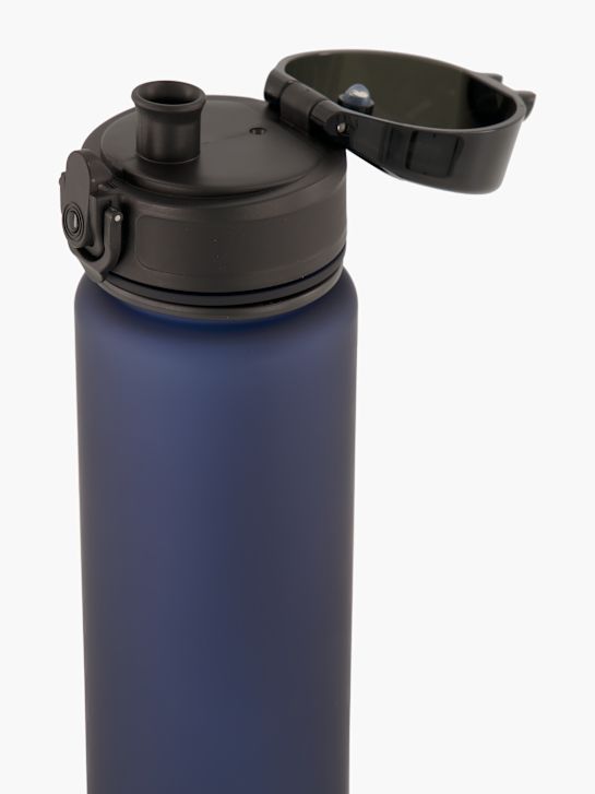 Duet Motivations-Wasserflasche 32 Oz (ca. 900 Ml) – Sportflasche Mit Stunden-Markierungen, Auslaufsicher, BPA-frei, In Blau/Schwarz