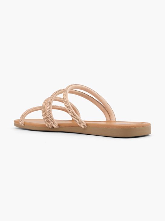 Catwalk Flache Pantolette Gold 82806 3