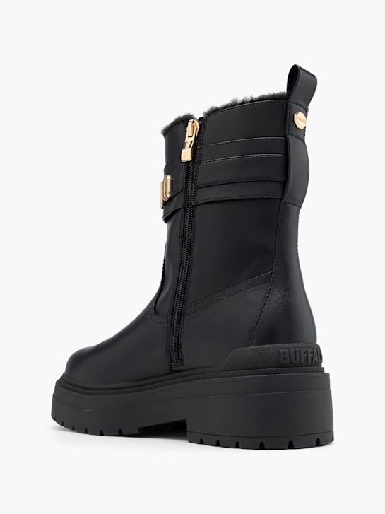 Buffalo Stiefel Damen Dosenbach Buffalo Overknees Black Leather