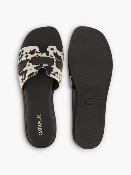 Catwalk Flache Pantolette Schwarz 102536 3