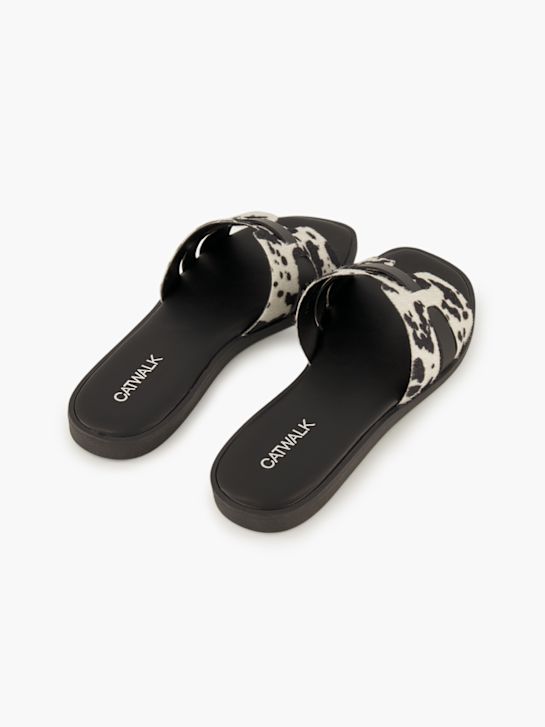 Catwalk Flache Pantolette Schwarz 102536 4