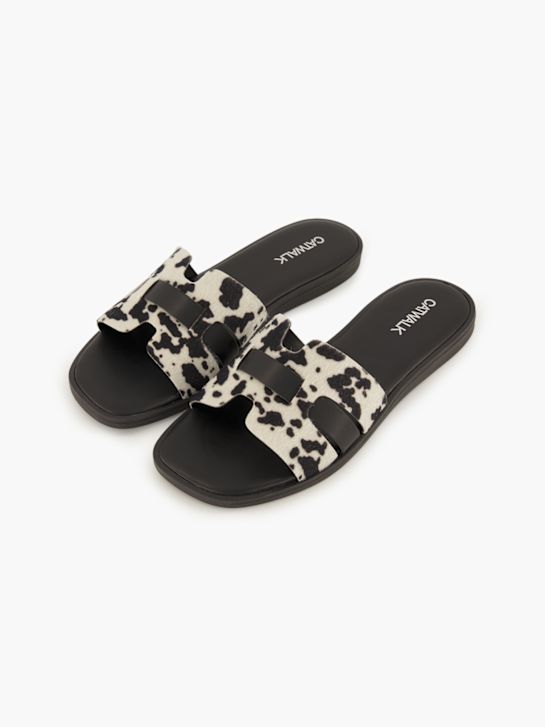 Catwalk Flache Pantolette Schwarz 102536 5