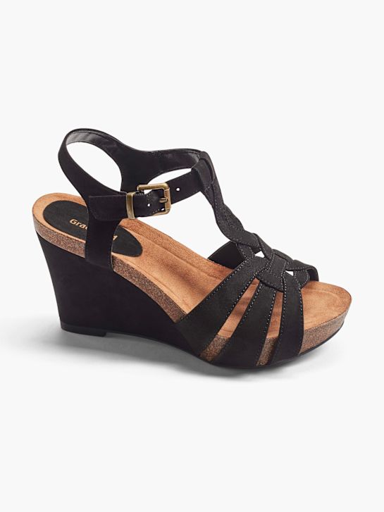 Graceland Högklackad sandal Svart 29911 6