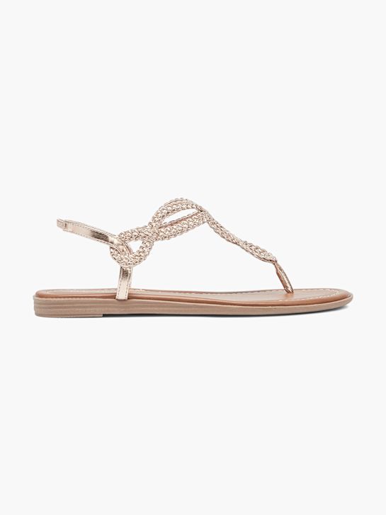 Havaianas - Infradito oro rosa con punta squadrata
