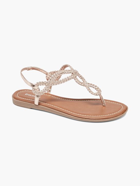Graceland Sandalias de dedo Oro rosa 19412 6