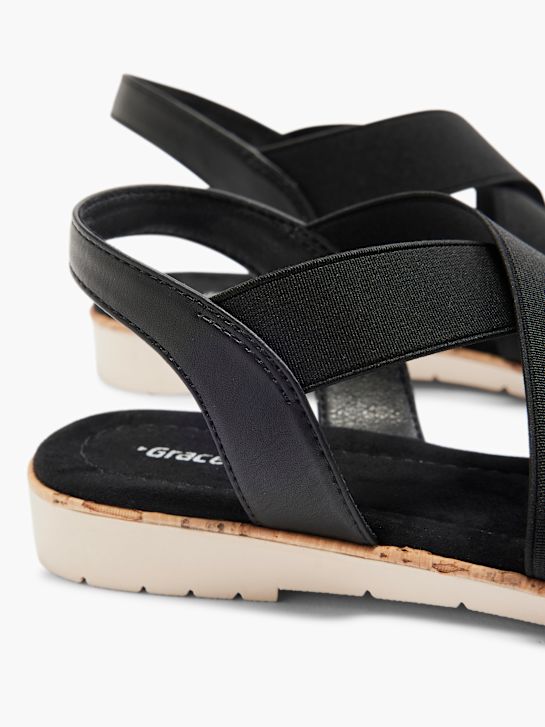 Graceland Sandalias Negro 22 5
