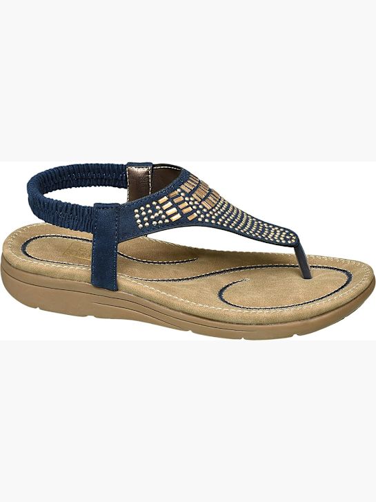 Easy Street Toe thong sandal Blue DEICHMANN