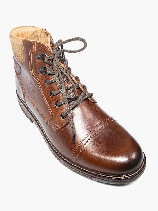 AM SHOE Lace-up boot Cognac 88637 2