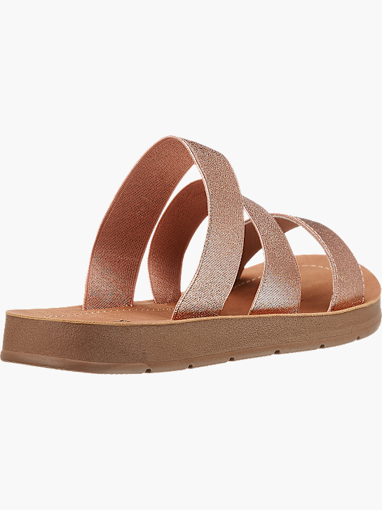Graceland Chinelo com palmilha alta Ouro rosa 190 3