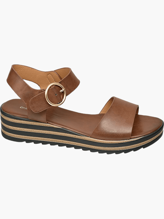 Graceland Sandale Cognac 32893 1