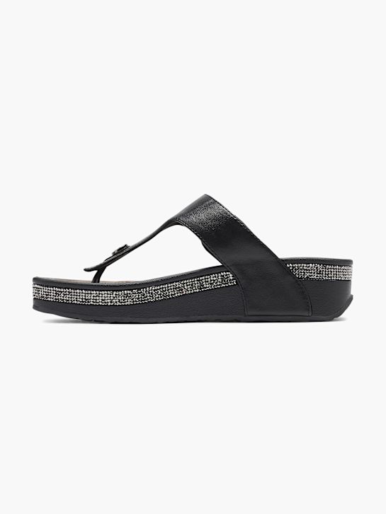 Catwalk Chancla de dedo Negro 26429 2