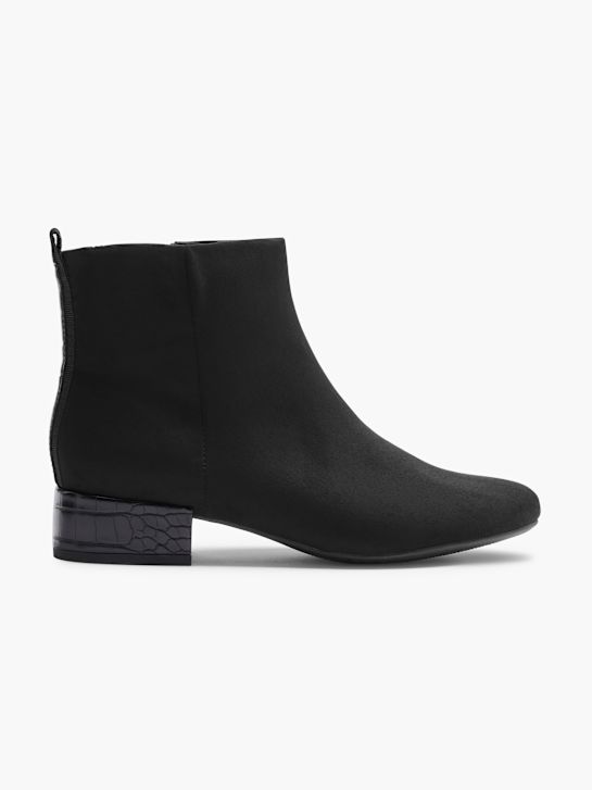 Suede Deichmann Bootie Graceland Ankle Boot Black DEICHMANN