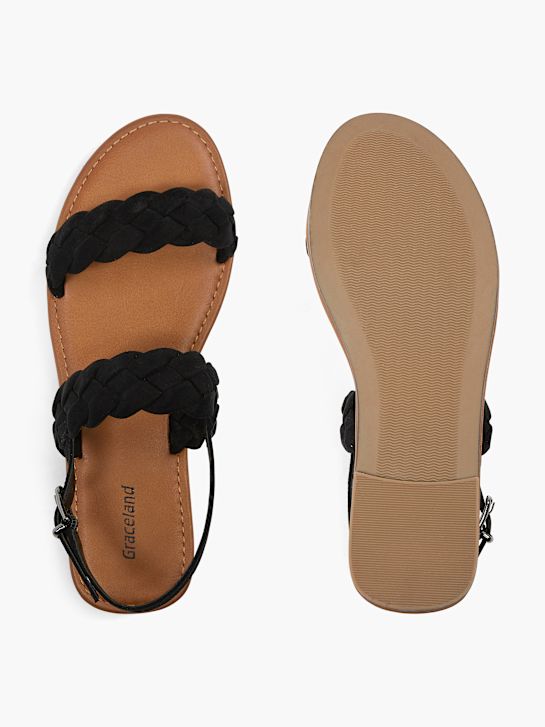 Graceland Sandalias Negro 4022 3