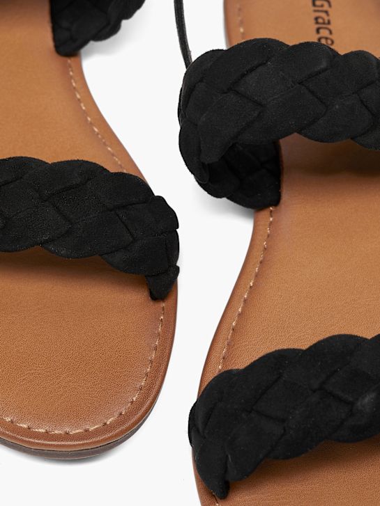 Graceland Sandalias Negro 4022 5