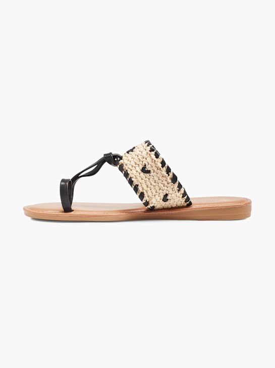 Graceland Sandal med tå-split Beige 557 2