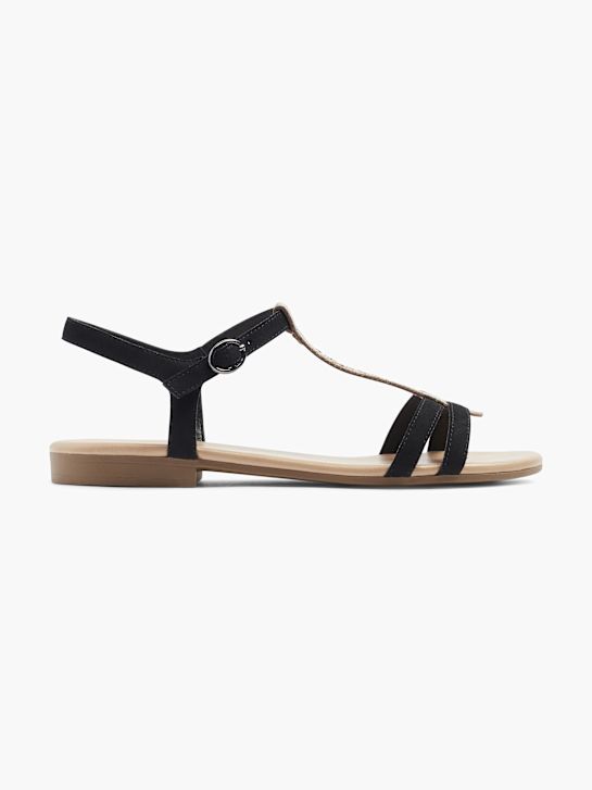 Graceland Sandale Noir 23177 1