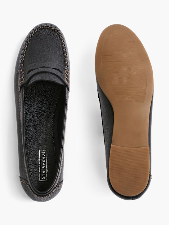 5th Avenue Moccasin Black 30764 3