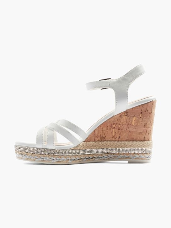 Graceland Højhælet sandal Hvid 10870 2