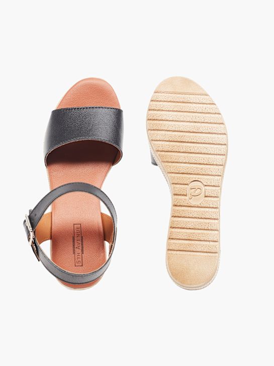 5th Avenue Sandalias de tacón Negro 20168 3