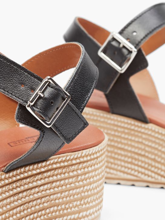 5th Avenue Sandalias de tacón Negro 20168 5