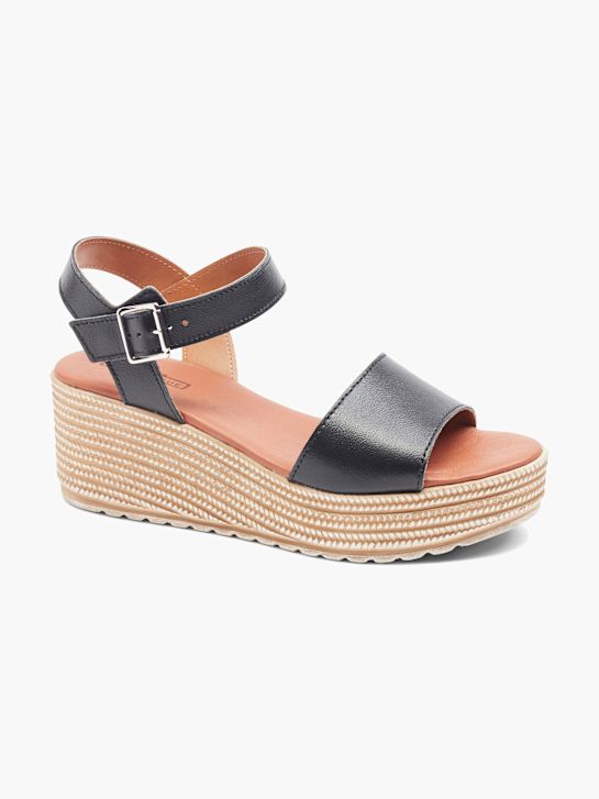 5th Avenue Sandalias de tacón Negro 20168 6