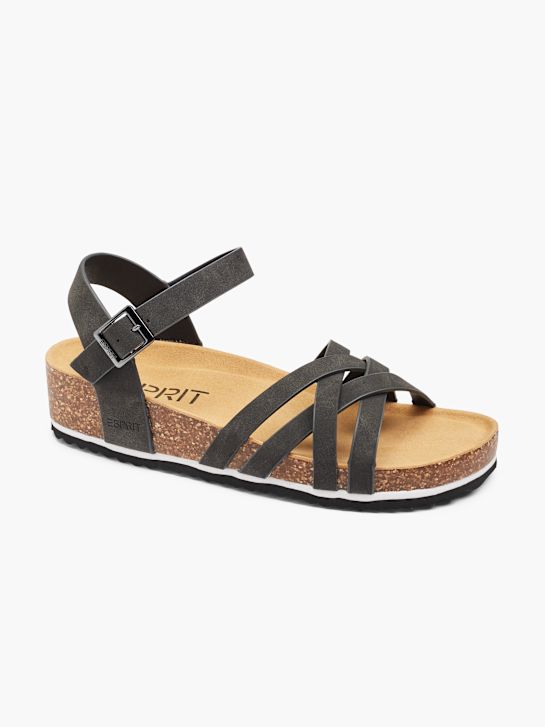 Wedge Sandals Sandalen Esprit Schwarz ESPRIT Sandale Schwarz DEICHMANN