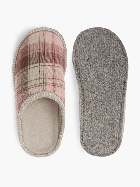 Pantofole Uomo H. Dietrich A Quadri Marroni – Tessuto, Suola Gomma, Taglie 36-50, Made In Germany