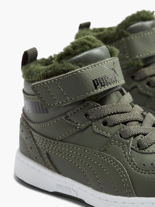 Puma Rebound Basket Kaki Femme Puma Basket Montant Puma New Arrivals