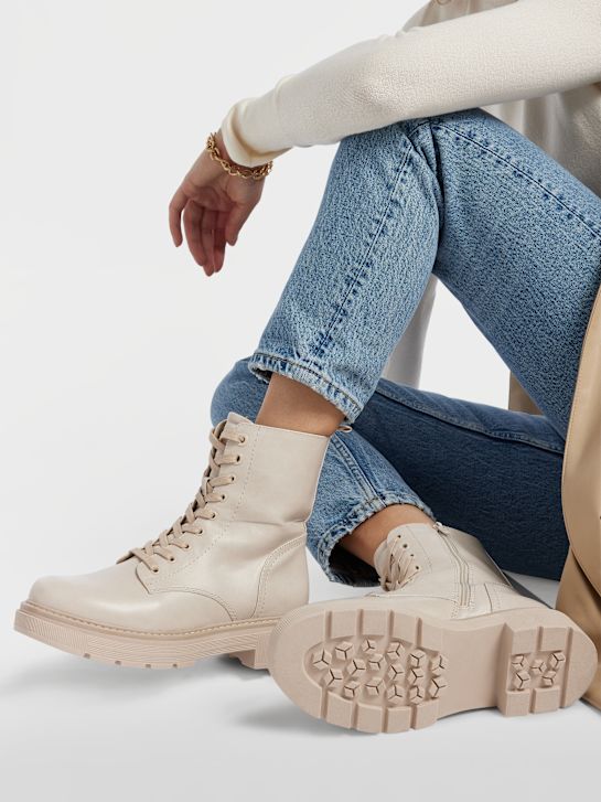 Graceland Schnürboots Beige 6818 8