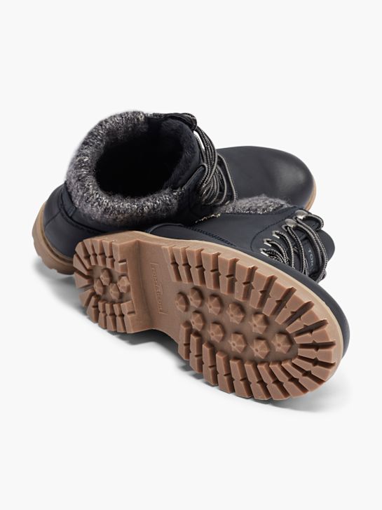 TOM TAILOR Čizme s vezicama Crna 3173 3