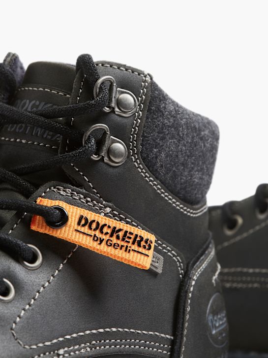 Dockers Ghete cu șireturi Negru 28240 5