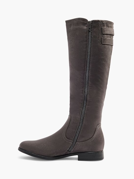 Graceland Knee high boot Grey 100232 2